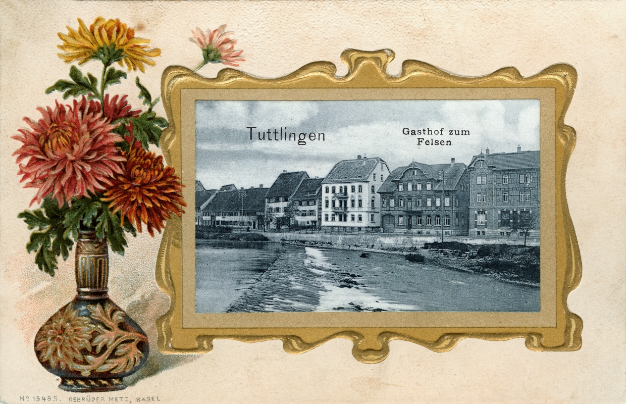 Postkarte Tuttlingen Gasthof zum Felsen